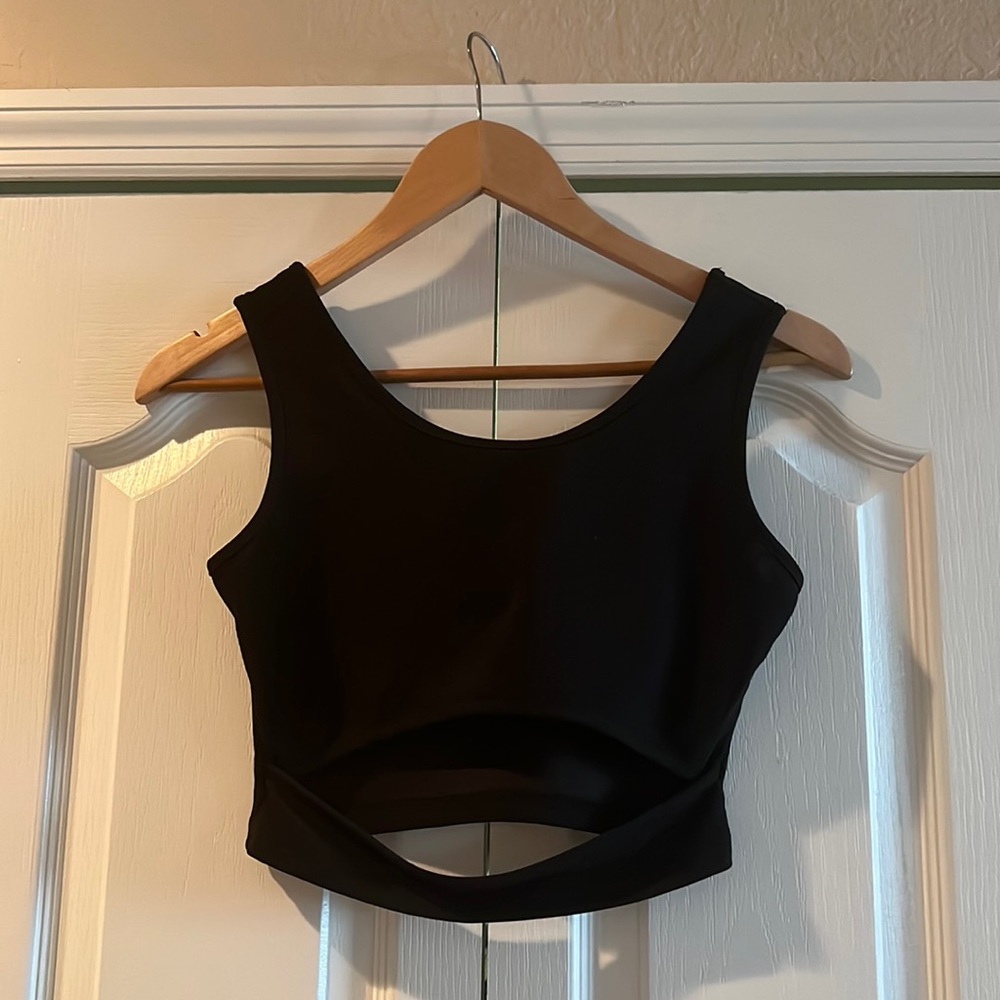 Cropped tank with front cutout (all offers will be considered)